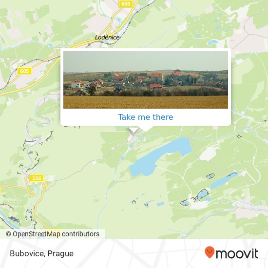 Bubovice map