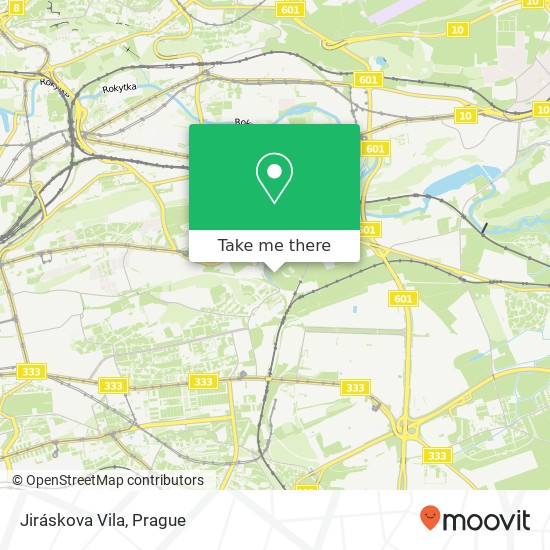 Jiráskova Vila map