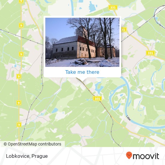 Lobkovice map