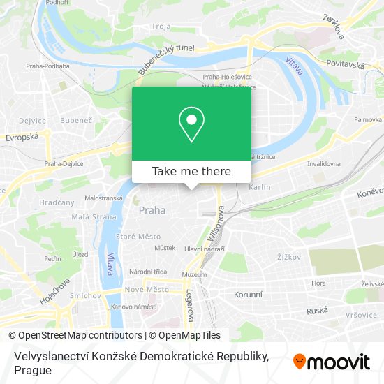 Velvyslanectví Konžské Demokratické Republiky map