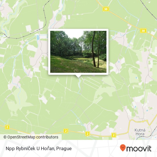 Npp Rybníček U Hořan map