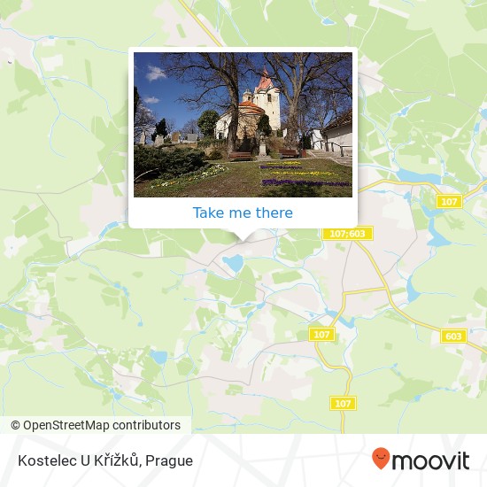 Kostelec U Křížků map