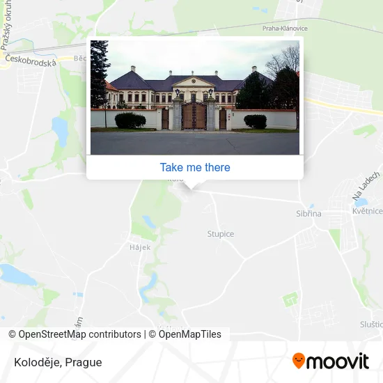 Карта Koloděje