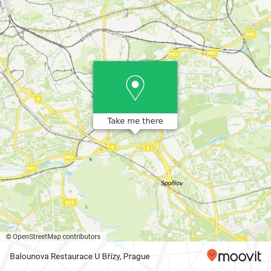 Balounova Restaurace U Břízy map