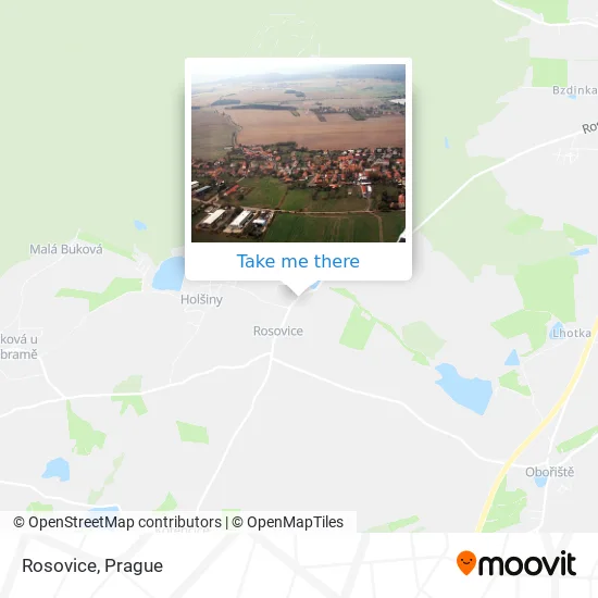 Карта Rosovice