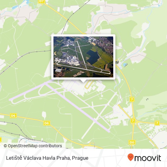 Карта Letiště Václava Havla Praha
