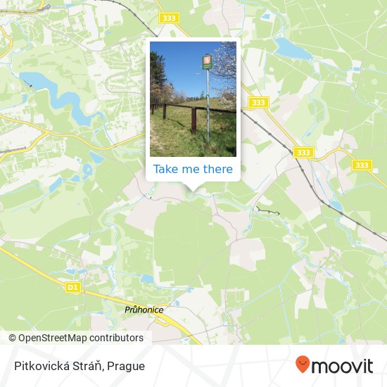 Pitkovická Stráň map