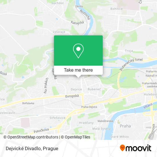 Карта Dejvické Divadlo