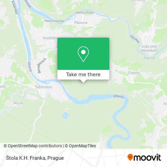 Карта Štola K.H. Franka