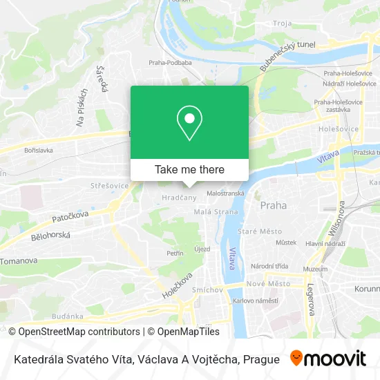 Карта Katedrála Svatého Víta, Václava A Vojtěcha