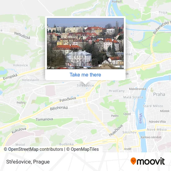 Карта Střešovice