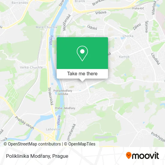 Карта Poliklinika Modřany