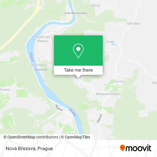 Карта Nová Březová