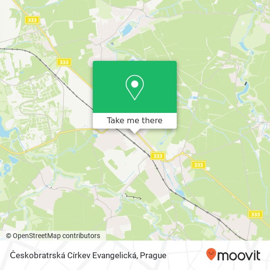 Карта Českobratrská Církev Evangelická