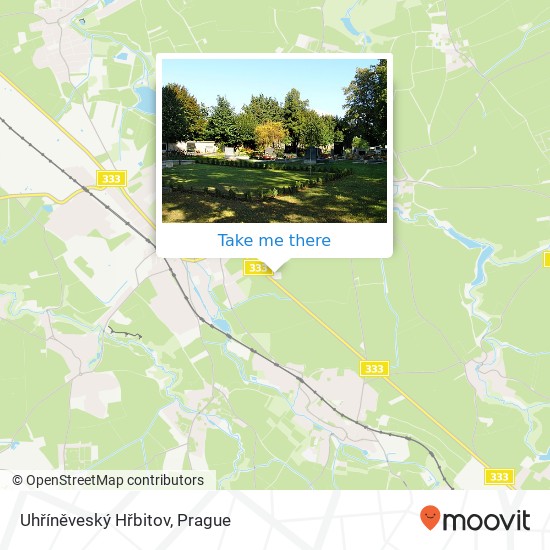 Карта Uhříněveský Hřbitov