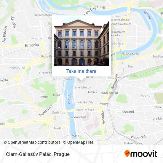 Карта Clam-Gallasův Palác