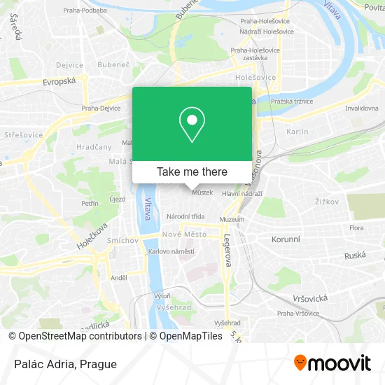 Palác Adria map