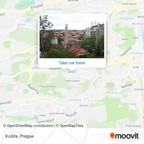 Карта Košíře