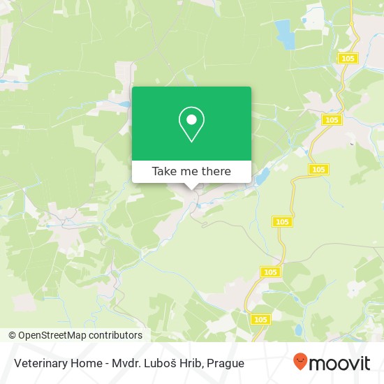 Карта Veterinary Home - Mvdr. Luboš Hrib