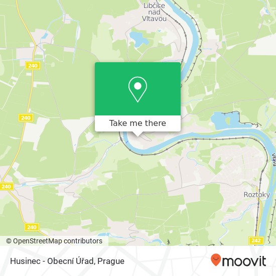 Husinec - Obecní Úřad map