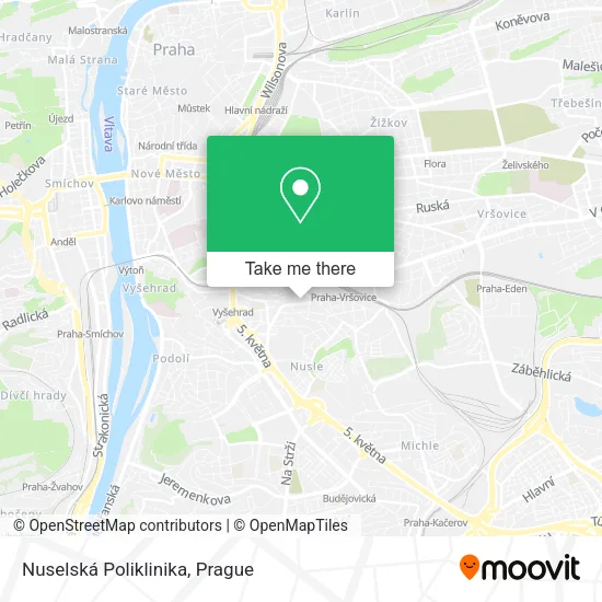 Карта Nuselská Poliklinika