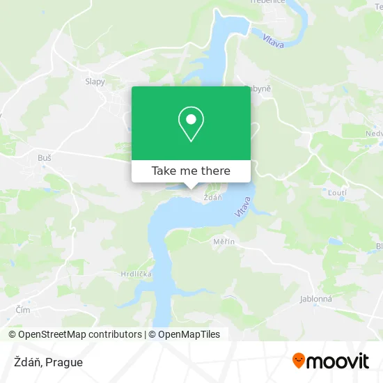 Карта Ždáň