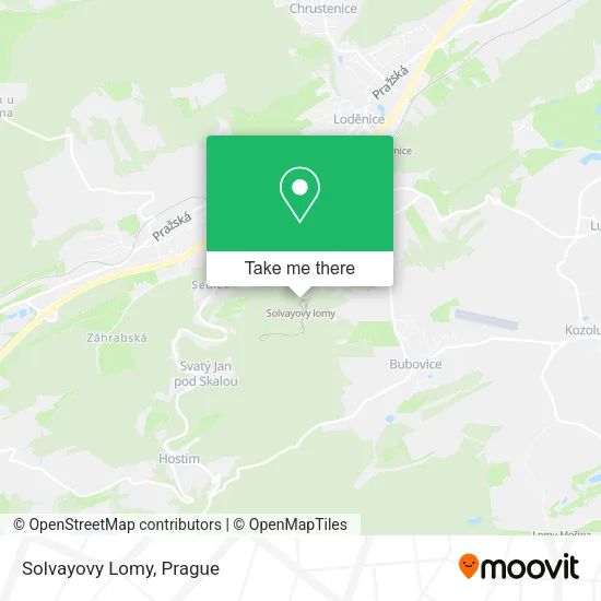 Карта Solvayovy Lomy