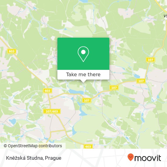 Kněžská Studna map