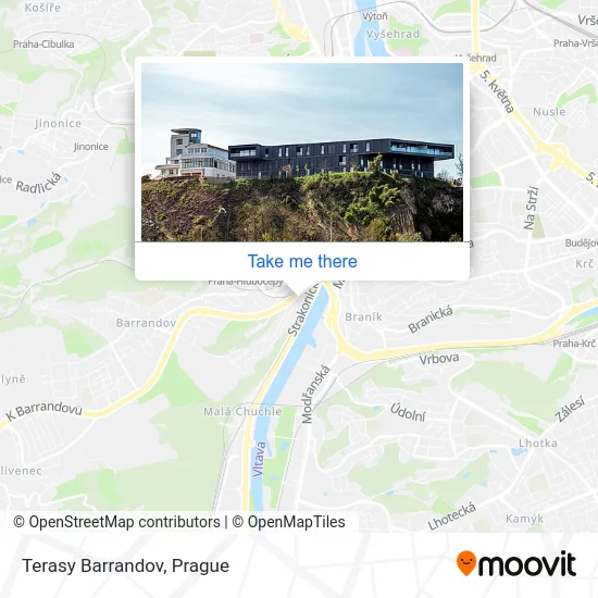 Карта Terasy Barrandov