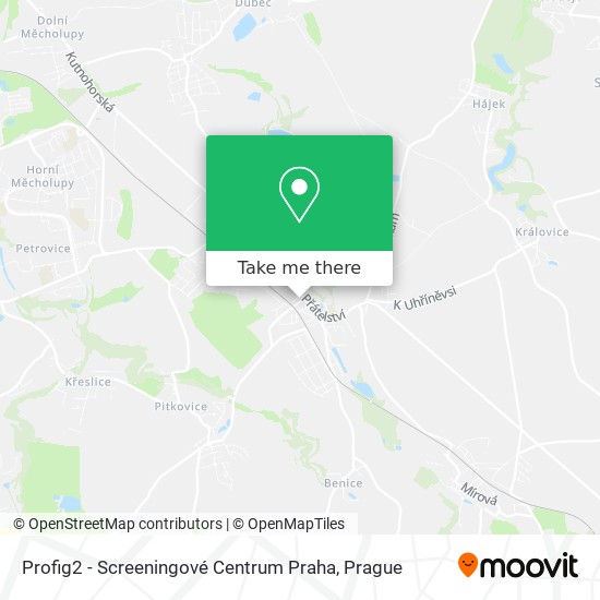 Карта Profig2 - Screeningové Centrum Praha