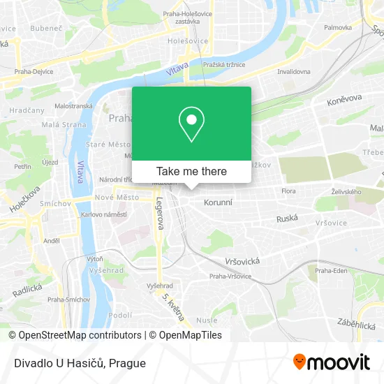 Карта Divadlo U Hasičů