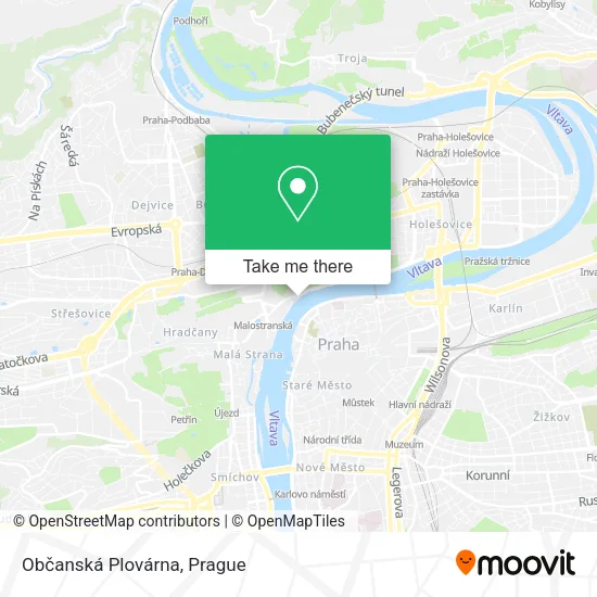 Карта Občanská Plovárna