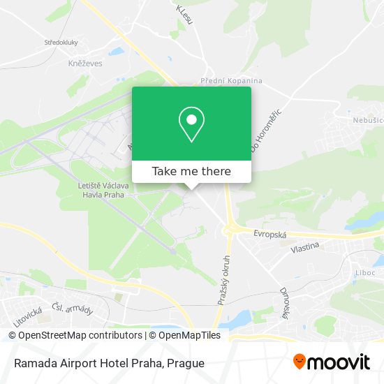 Карта Ramada Airport Hotel Praha