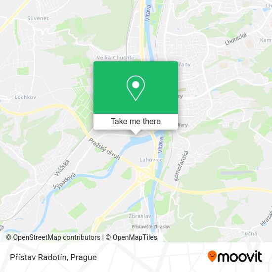 Přístav Radotín map