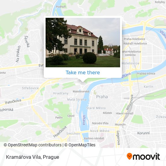 Kramářova Vila map