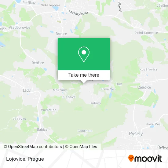 Карта Lojovice