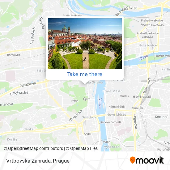 Карта Vrtbovská Zahrada