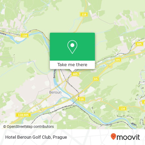 Карта Hotel Beroun Golf Club