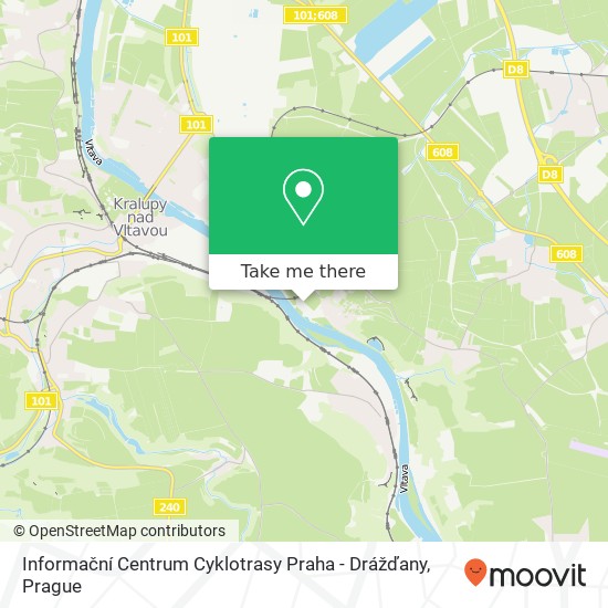 Informační Centrum Cyklotrasy Praha - Drážďany map