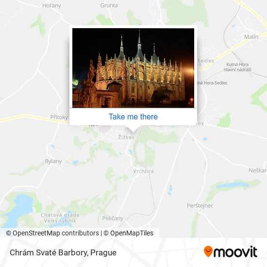 Карта Chrám Svaté Barbory