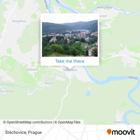 Štěchovice map