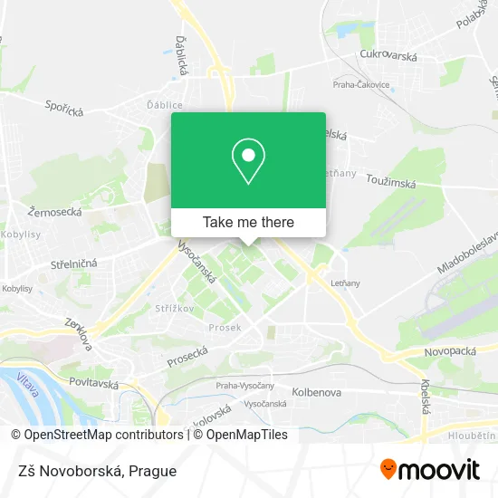 Карта Zš Novoborská