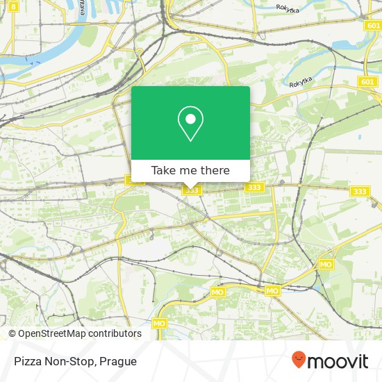 Pizza Non-Stop map