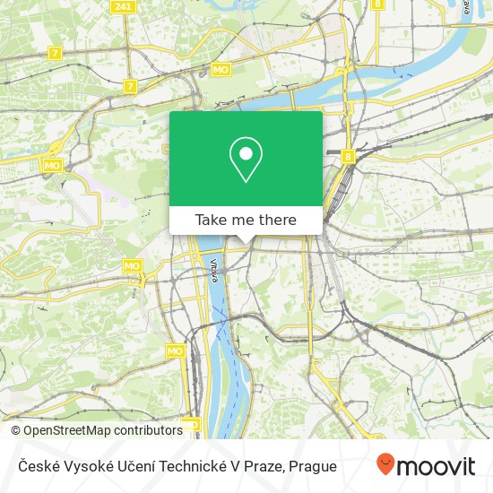 České Vysoké Učení Technické V Praze map