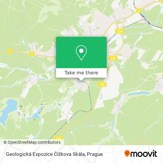 Geologická Expozice Čížkova Skála map