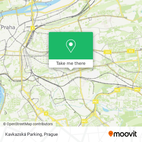 Kavkazská Parking map