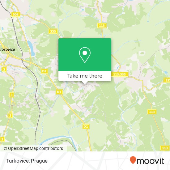 Карта Turkovice