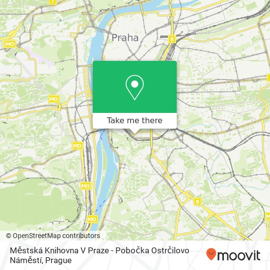 Městská Knihovna V Praze - Pobočka Ostrčilovo Náměstí map