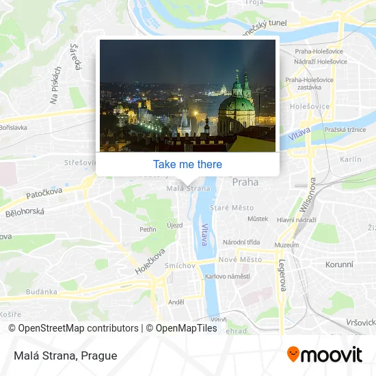 Карта Malá Strana