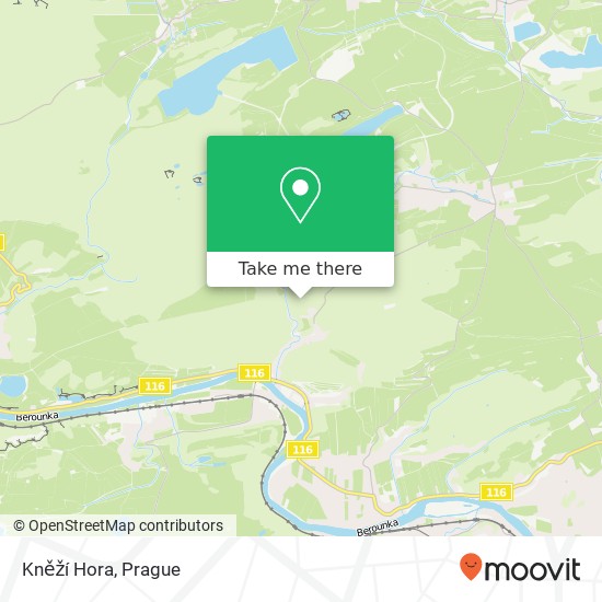 Kněží Hora map
